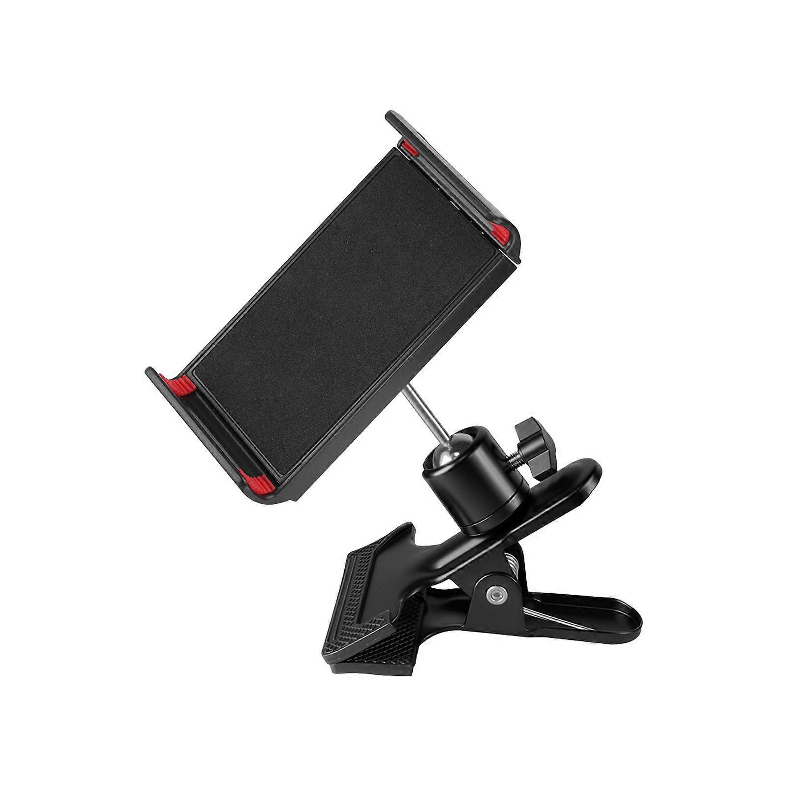 Two Purpose Tablets Phone Stand With Secure 60mm Grip For Live Broadcasts Sketching Horizontal Vertical Viewing Multicolor