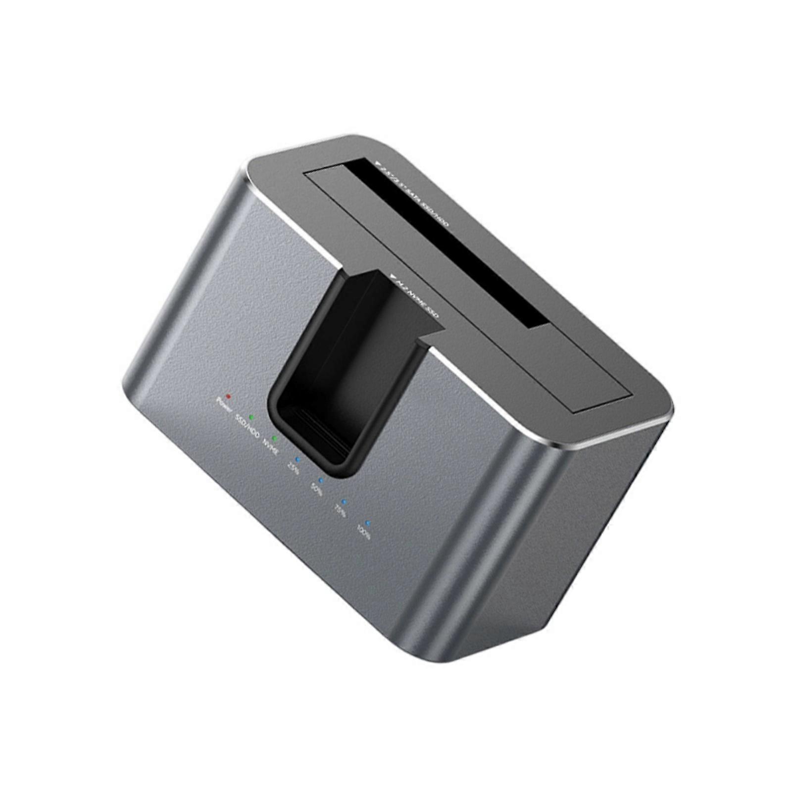 M.2 NVMe Hard Drive Enclosure External 10Gbps Docking Station 10Gbps Simultaneous Copying Docking Station Independent Clone Multicolor