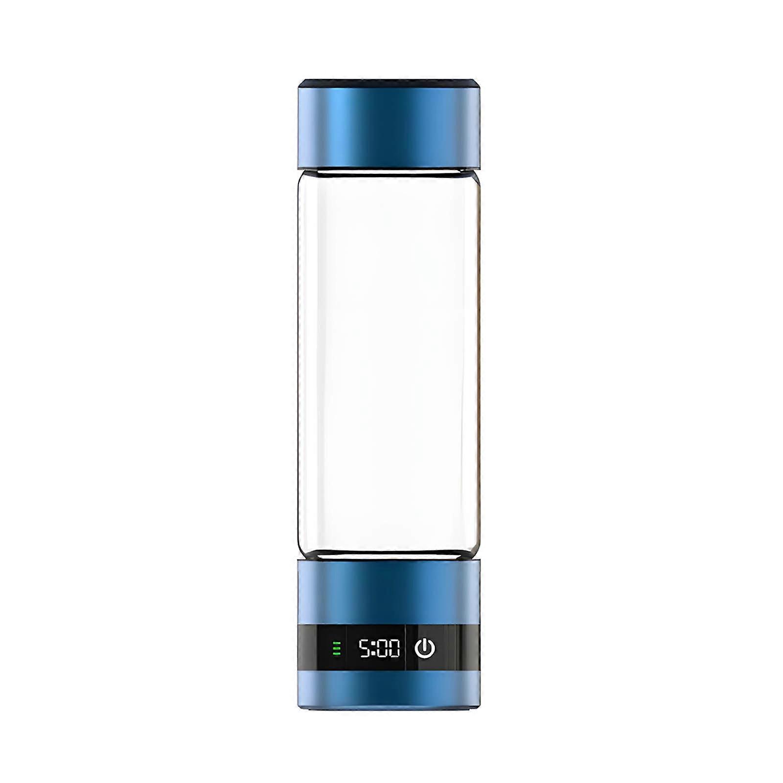 Transportable Water Cup Intelligent Single Button Control Metal Building for Direct current Go Moisturization  Royal Blue