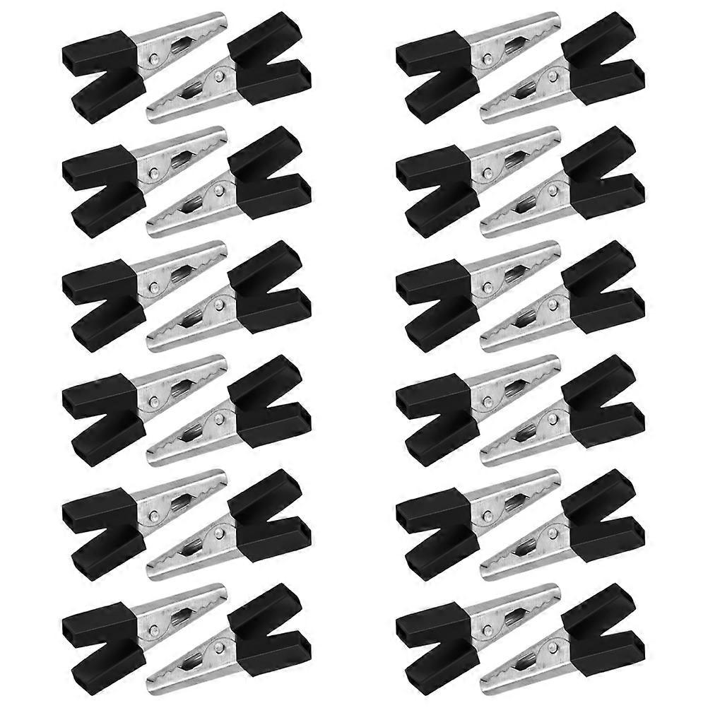 Black Bird Cage Clips Metal Door Locks for Cage Security 40Pcs Set