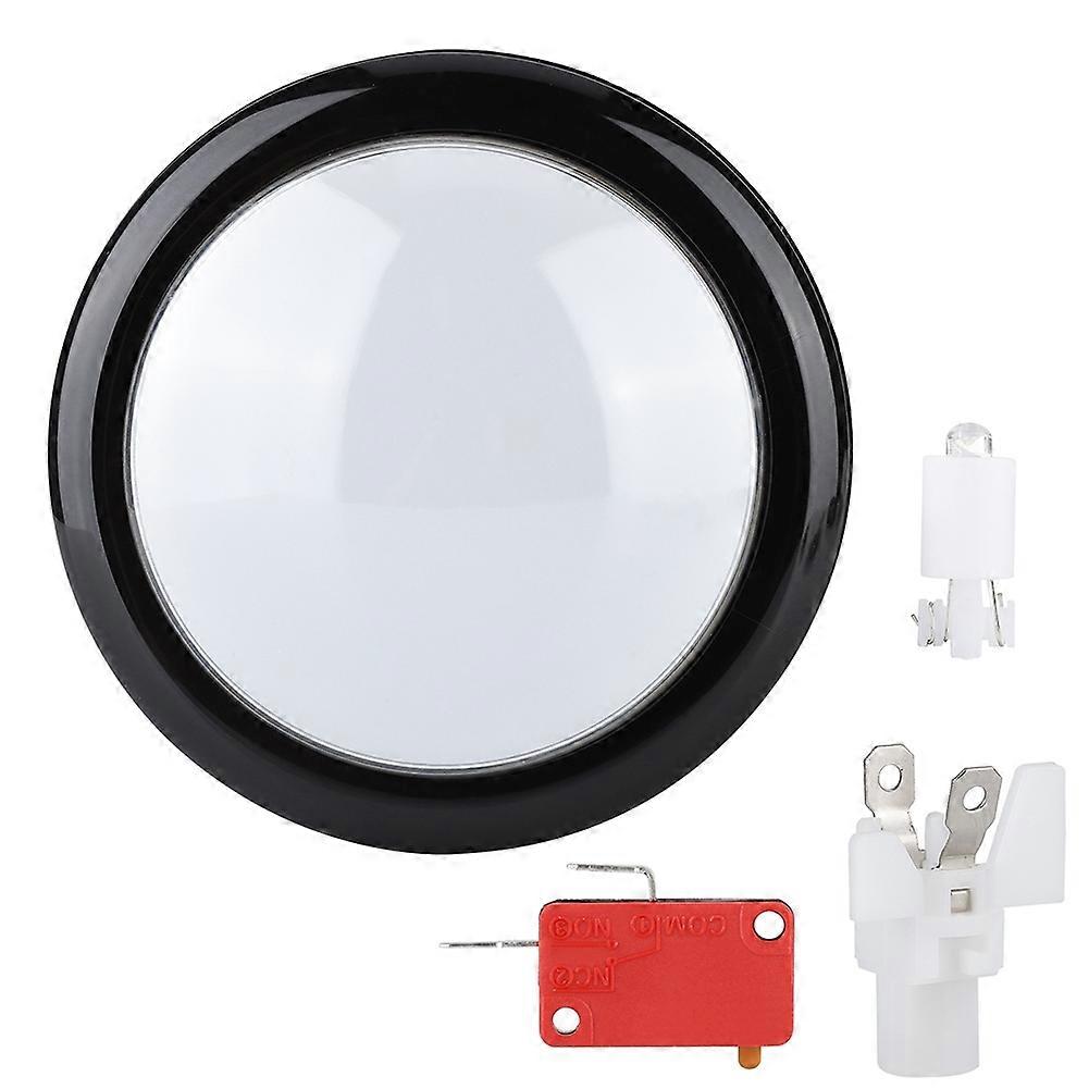 100MM LED Light Lamp Button Big Round Arcade Video Game Push Buttons(white)