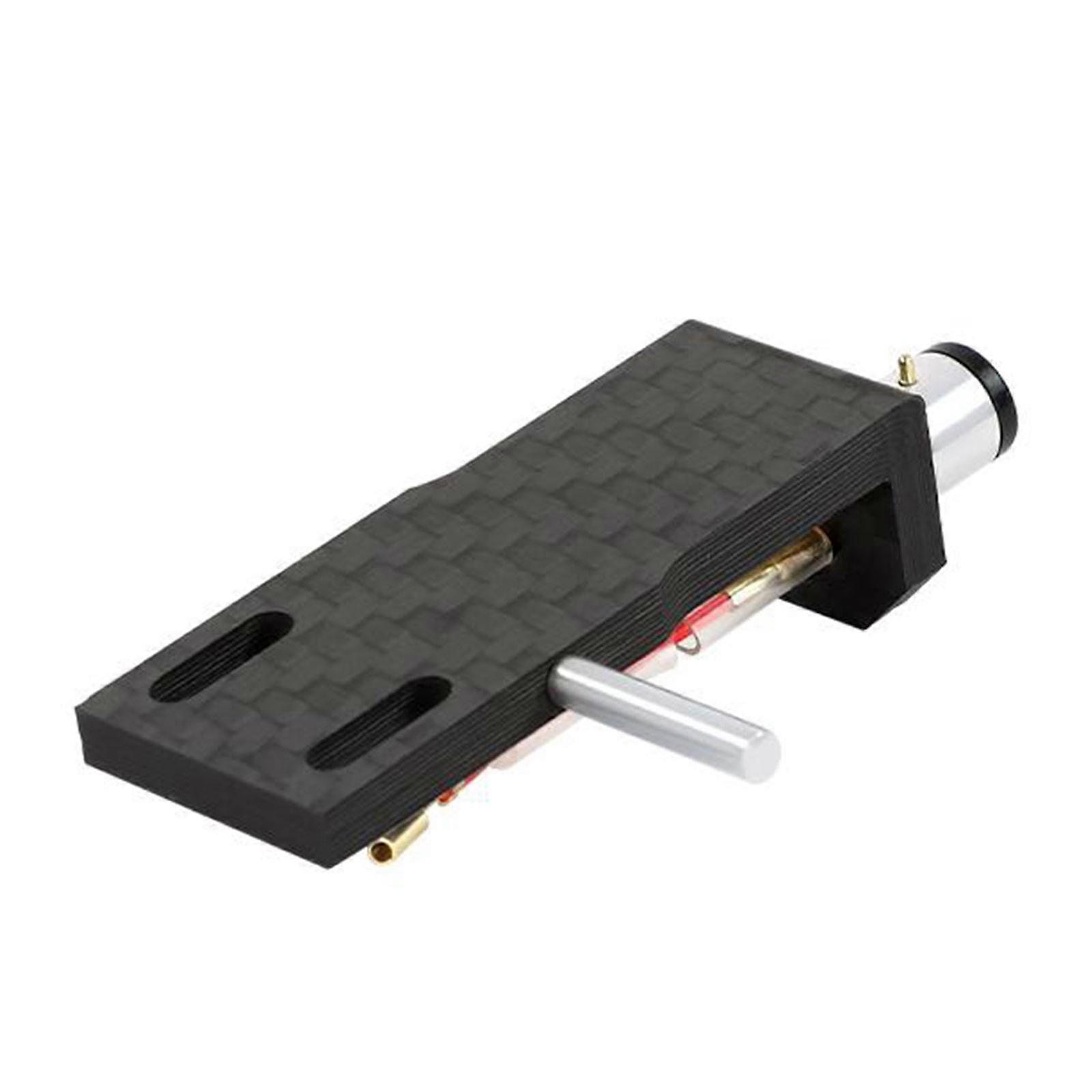 Precise Engineered Phonograph Headshell Carbon Fiber Head Shell 4 audios Connectors Vibration Resistant Structure Multicolor