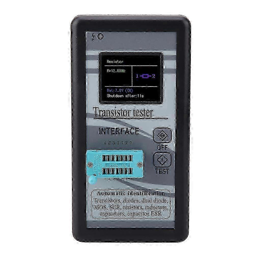w Transistor Tester, M328 Multi-Functional LCD Display Digital Transistor Tester 0.5Ω - 50MΩ Used to Test triodes