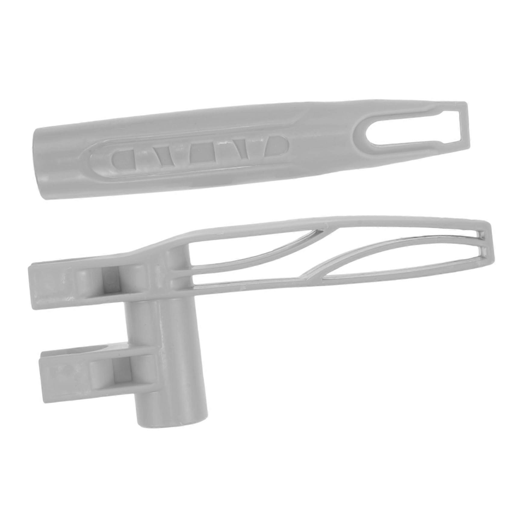 Broom Handle Replacement Set with Dustpan Grip for Easy Home Cleaning Tasks, Gray