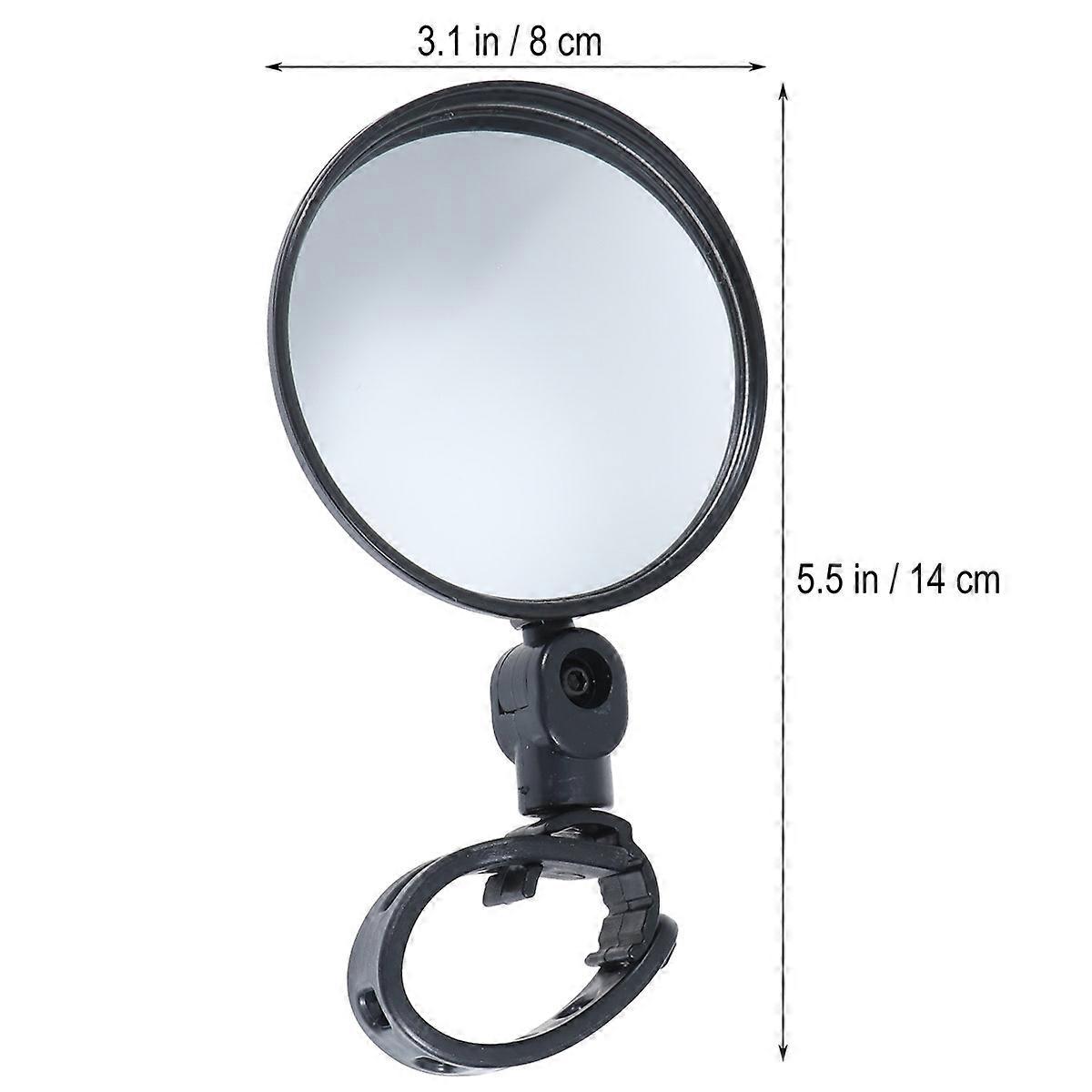 Rear View Mirror Silicone Handle for Bike 1 Piece Black Handlebar Mirror