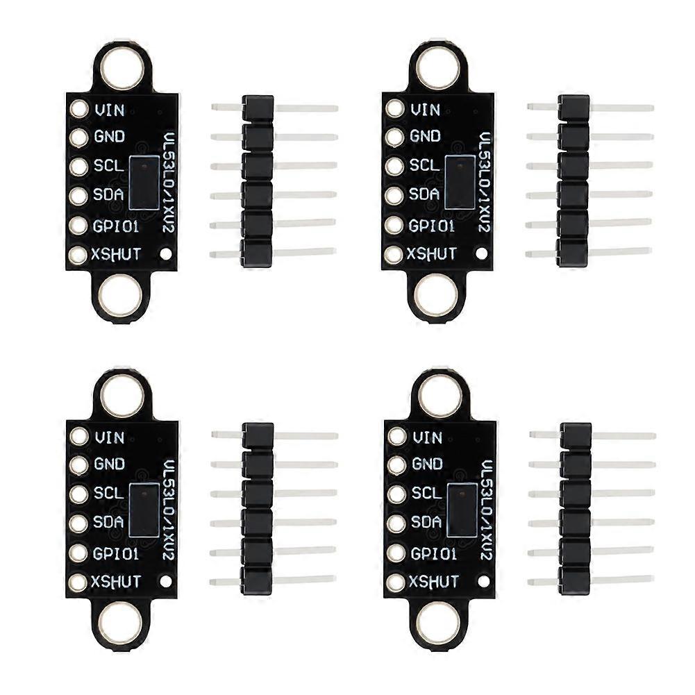 4Pcs VL53L0X Time-of-Flight (ToF) 940nm Laser Ranging Sensor Breakout GY-VL53L0XV2 Entfernungsmessmodul