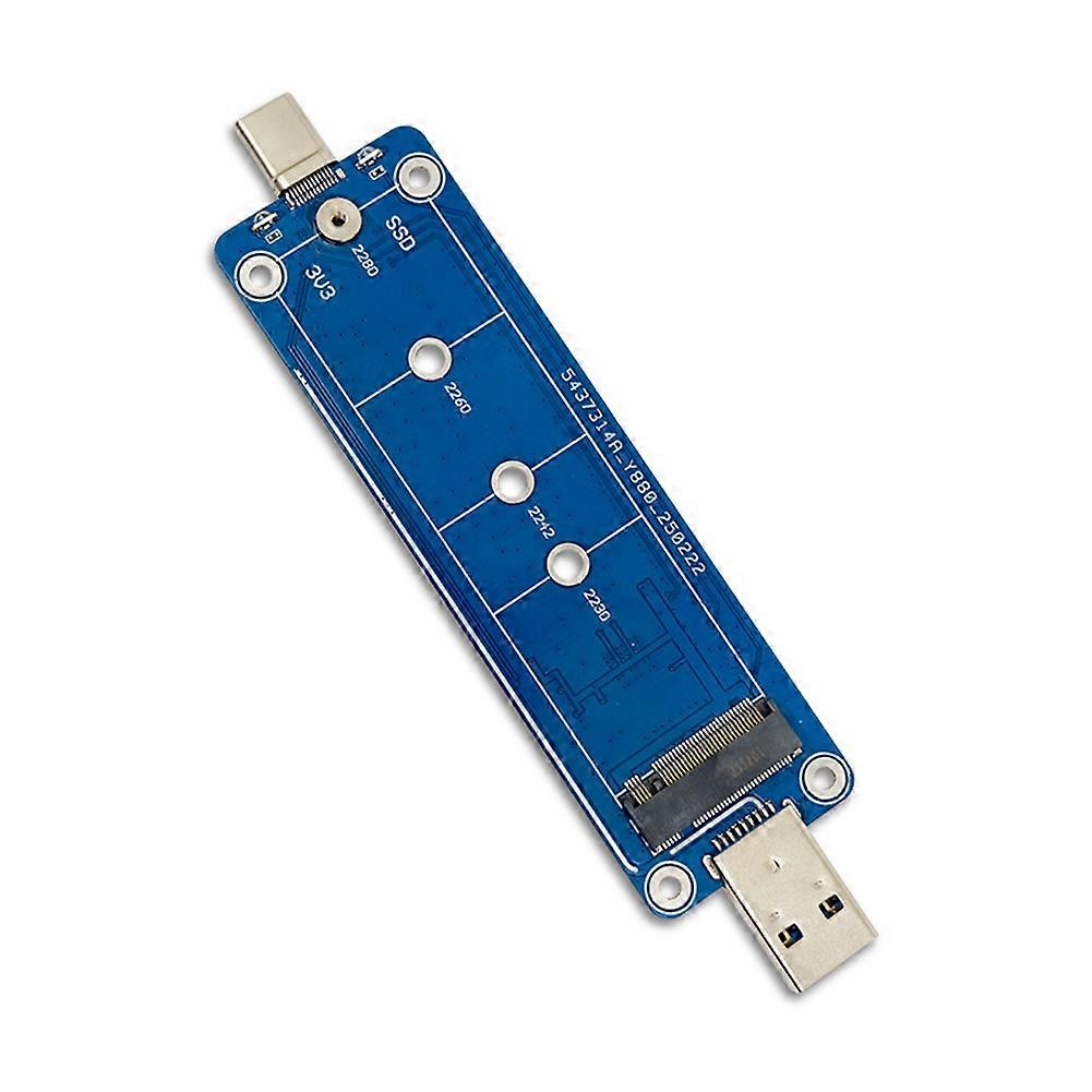 M2 SSD Adapter NVMe Enclosure M.2 to USB3.2 Case for NVME PCIE M Key SSD NVME to USB3.0/TYPE-C Converter