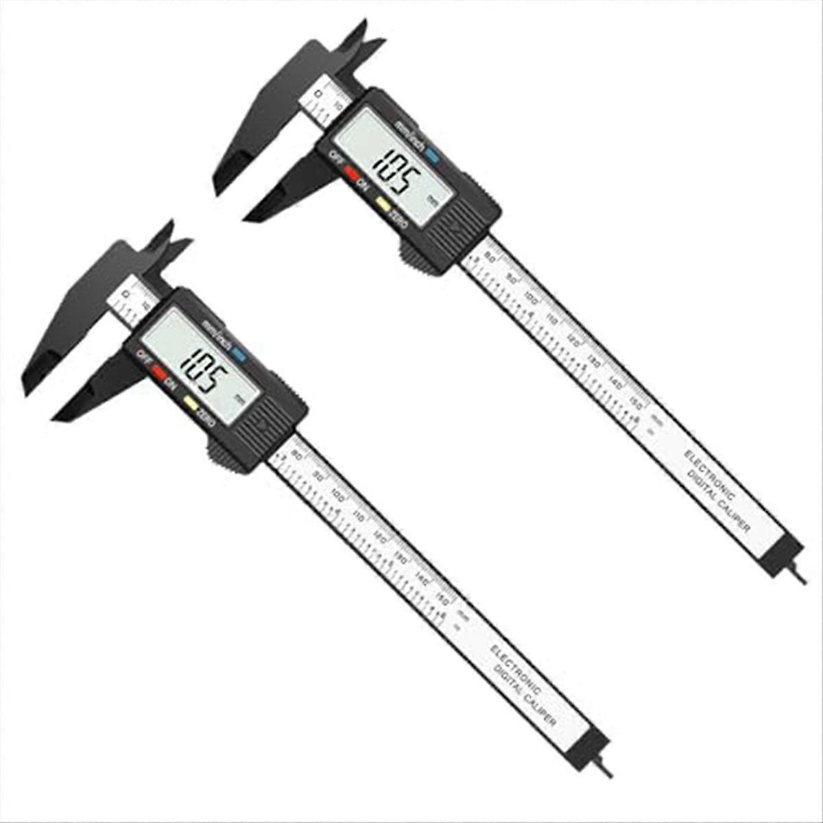 2 Pack Digital Caliper, 0-6Inch Electronic Digital Calipers