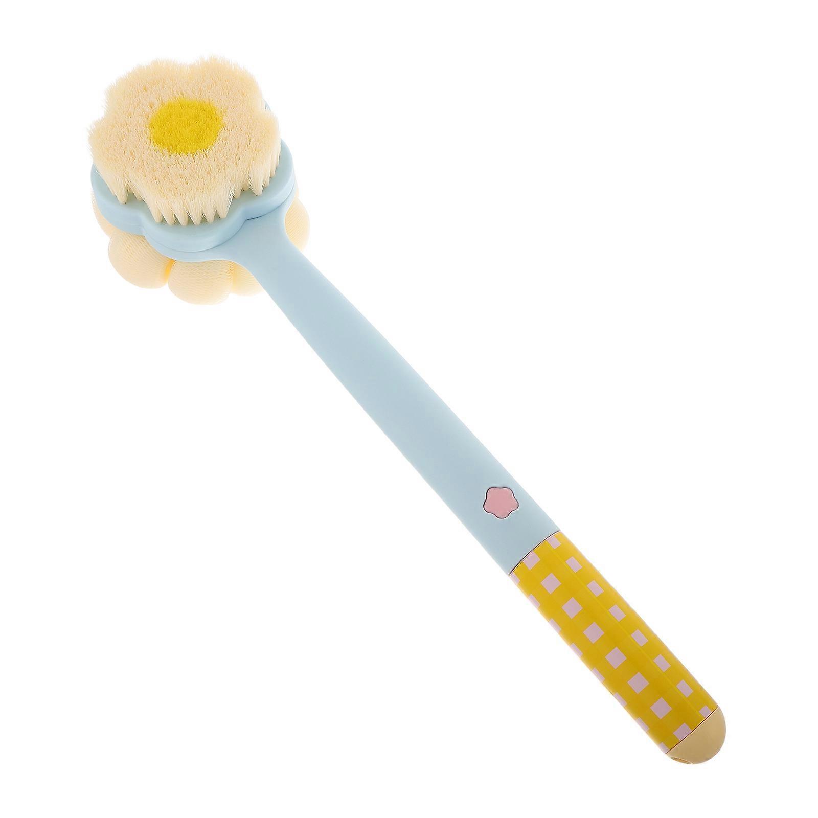 Exfoliating Back Scrubber with Foot File Double Sided Brush 4Pcs Set
