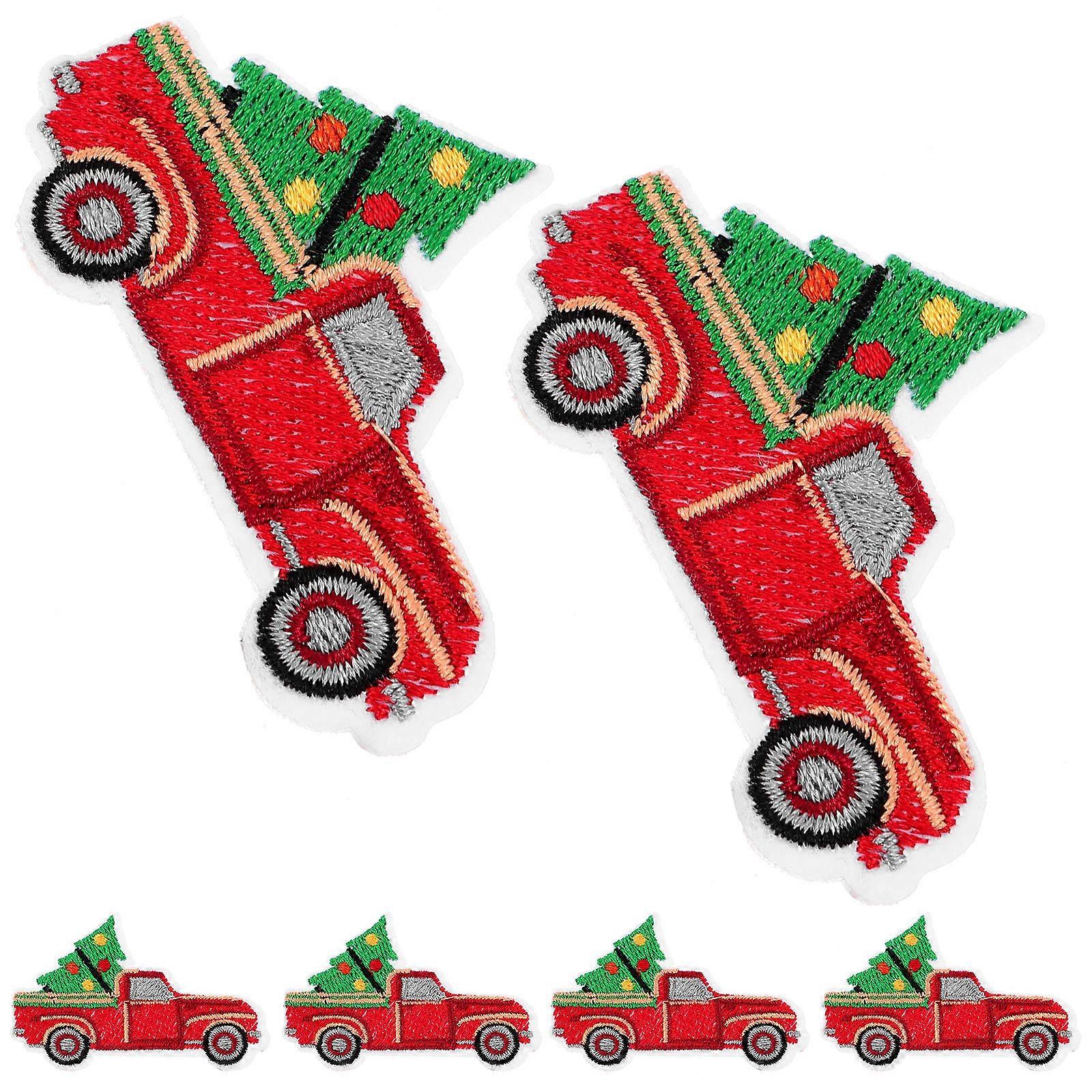 Multi Color Iron On Patches 18 Pcs For Christmas DIY Projects Clothing Decoration Rectangular Shape