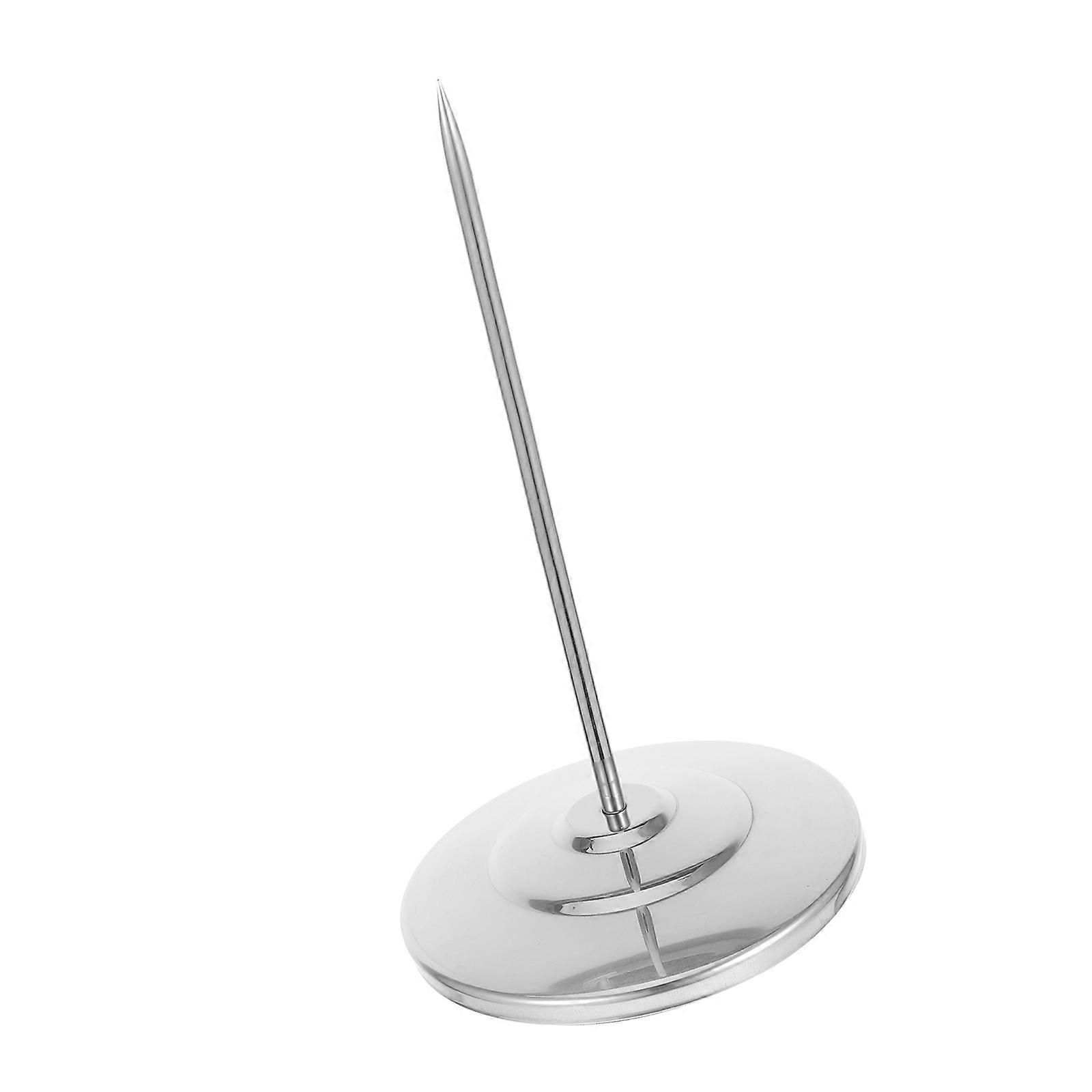 Receipt Ticket Holder Stainless Steel Note Fork for Restaurant Use