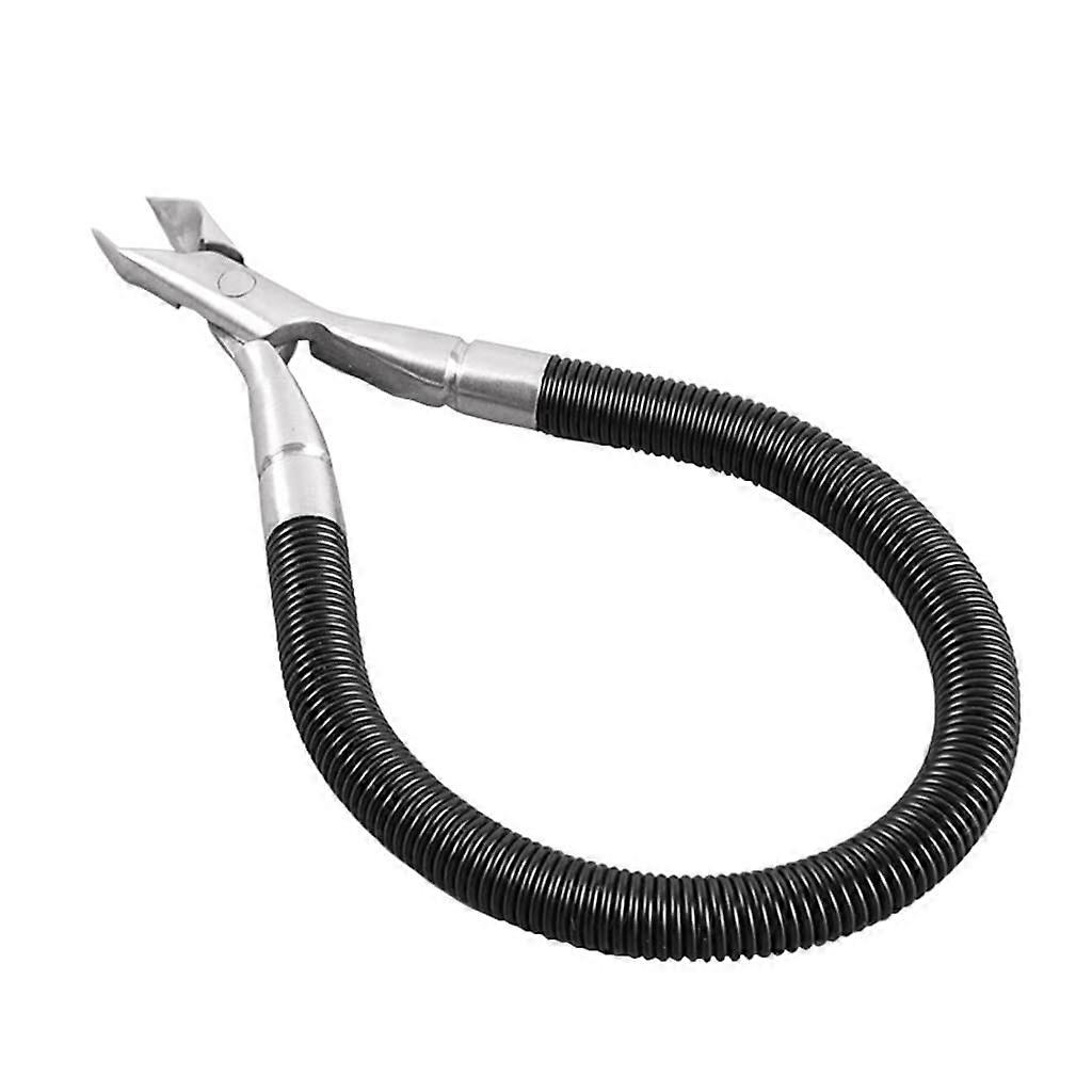 Professional Stainless Steel Cuticle Nipper with Ergonomic Spring Handle for Precise Dead Skin Removal