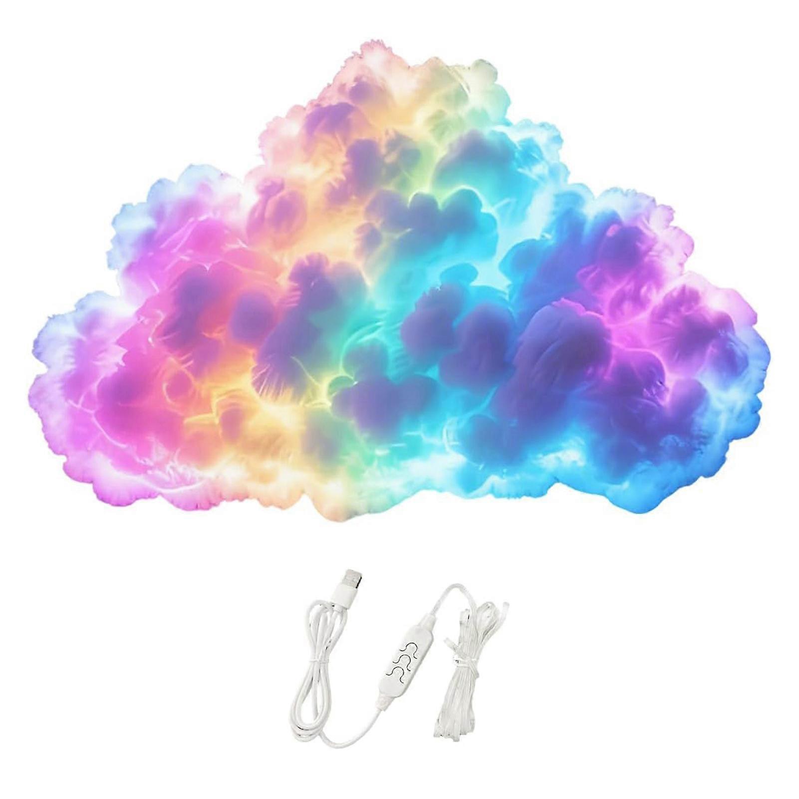 DIY Thundercloud-LED Light - USB Plug & Play Power, Vibrant RGB Thunder Effect, Perfect Unique Gift Idea & Immersive Party Decor
