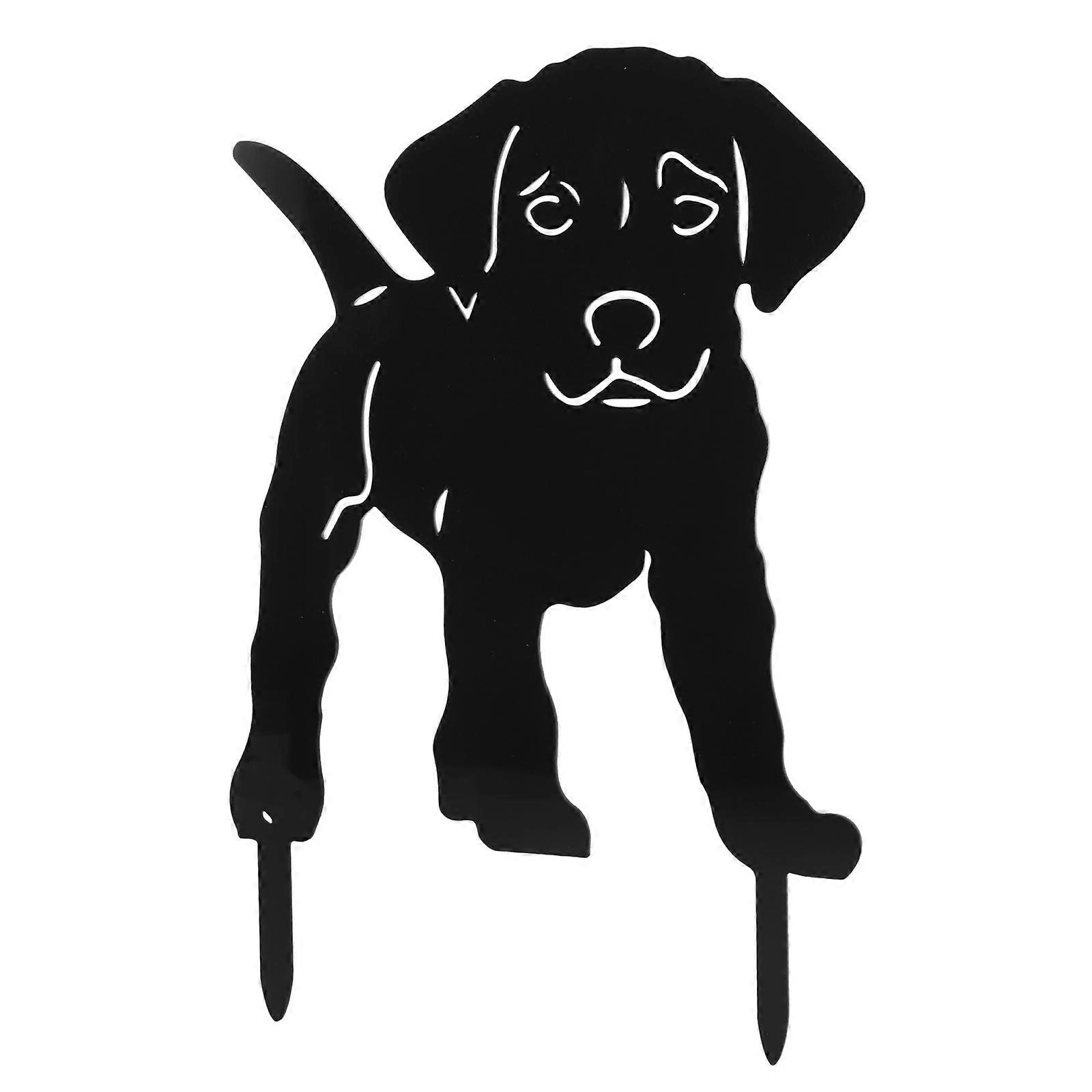 Dog Garden Puppy Stake Yard Decoration Insert Set