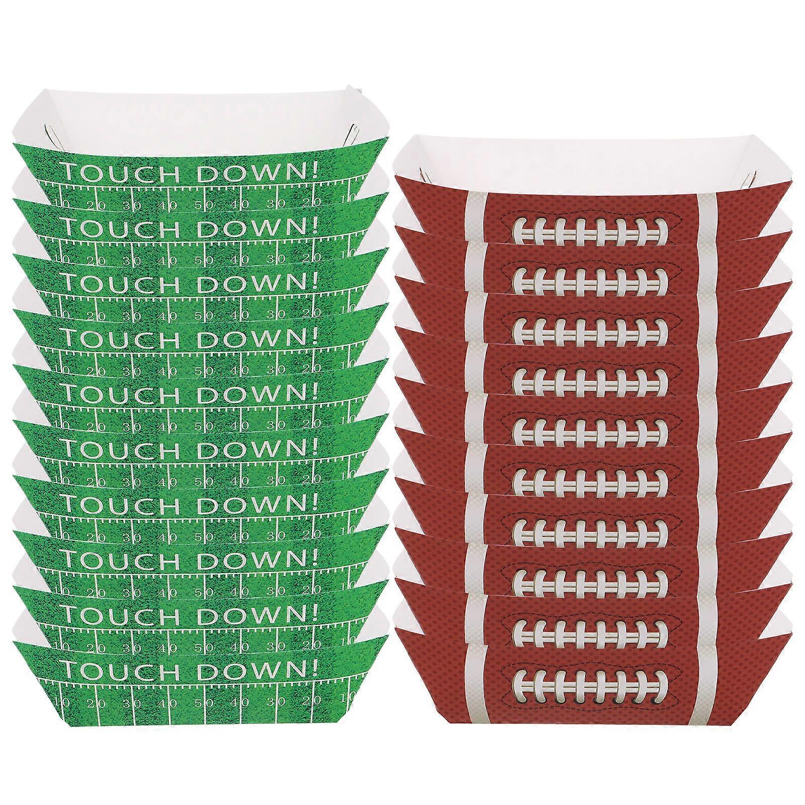 Fodbold hotdogæsker til mad med 20 stk. multi-serveringsbåde