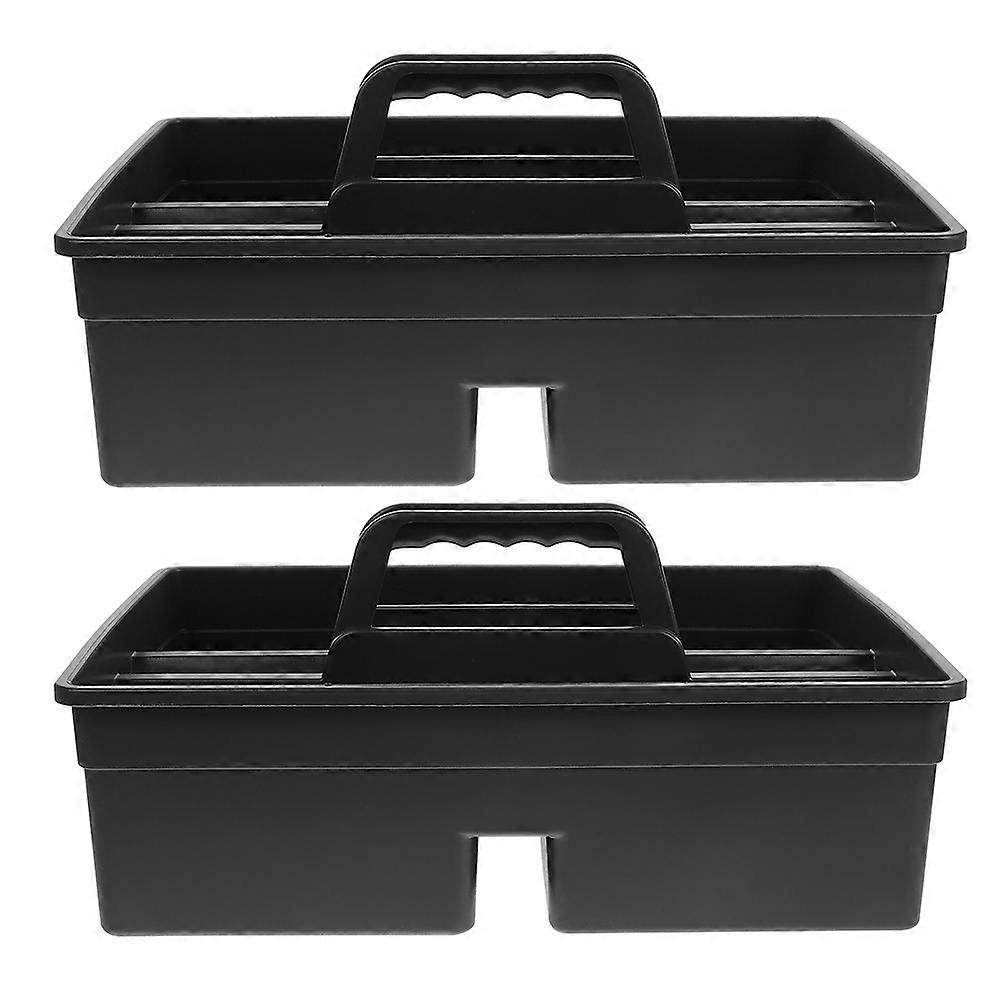 Cleaning Supplies Basket Handheld Cleaning Tool Box for 2Pcs Storage