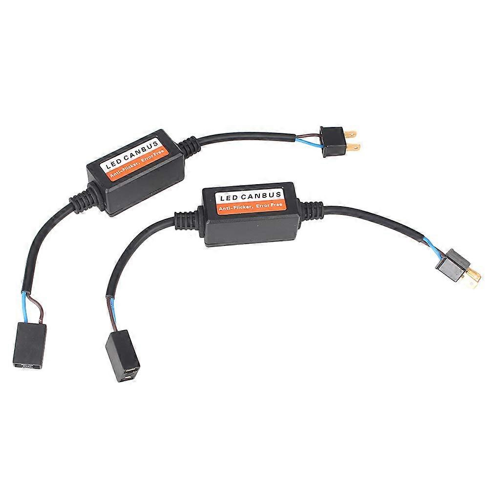 H7 Canbus Decoder AntiFlicker Resistor Harness Stops Error and Light Flicker Plug and Play