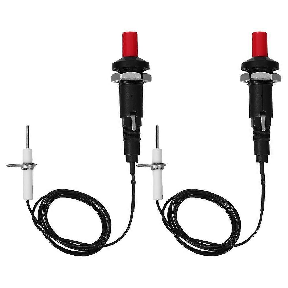 Coal Gas Igniter Push Button Gas Stove Igniter 2Pcs for Grill Replacement