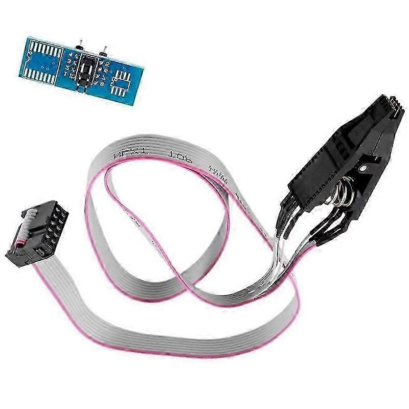 SOIC8 SOP8 Flash Chip IC Test Clips Socket Adapter Programmer BIOS/24/25/93