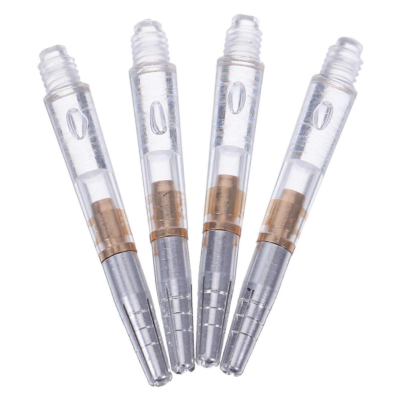 4Pcs Transparent Dart Shafts for Thread Soft Tip with Easy Installation