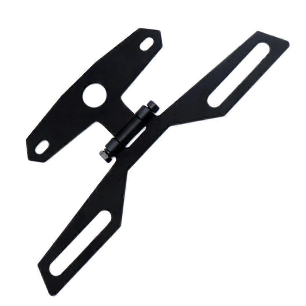 Motorcycle License Plate Holder with Adjustable Folding Bracket and Rear Tail Light Mount
