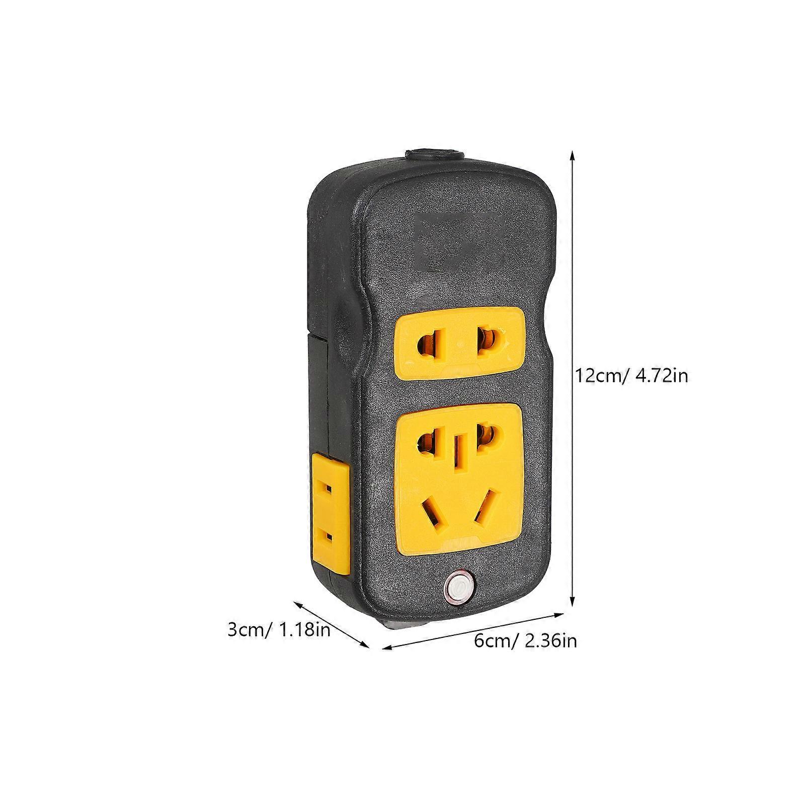 Multiple Outlet Wall Plug Extension For Office Use Socket Design With Explosionproof Features 1Pack