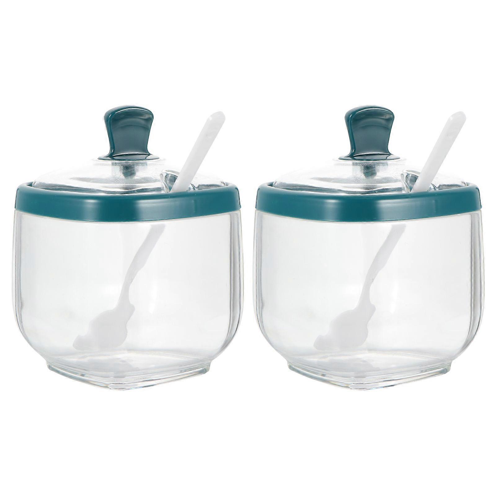 Kitchen Storage Jar Spice Pot for Condiment Holding 2Sets