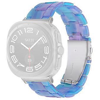 Dla Samsung Galaxy Watch Ultra 47mm Wodoodporny żywiczny akrylowy pasek do zegarka Klamra Pasek na nadgarstek