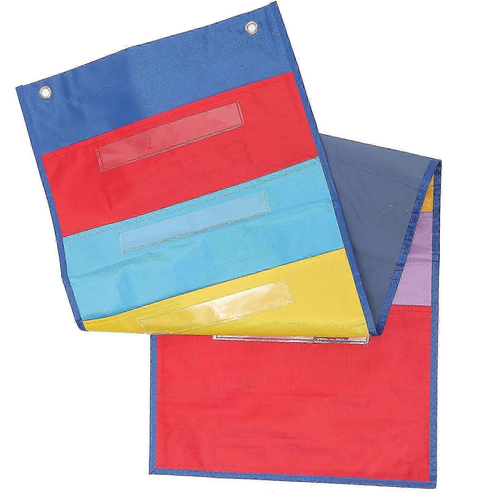 Hanging Storage Pockets 8-Pocket Organizer For School Use Multi Colored Polyester 420D 1 Set
