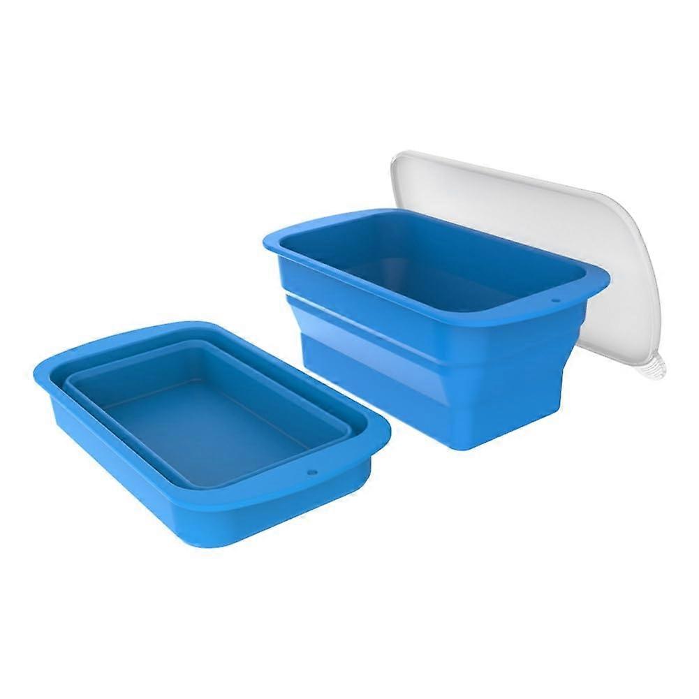 2PC Extra Large Ice Block Mold Silicone Stackable Tray for Ice Bath Cold Plunge Cooler