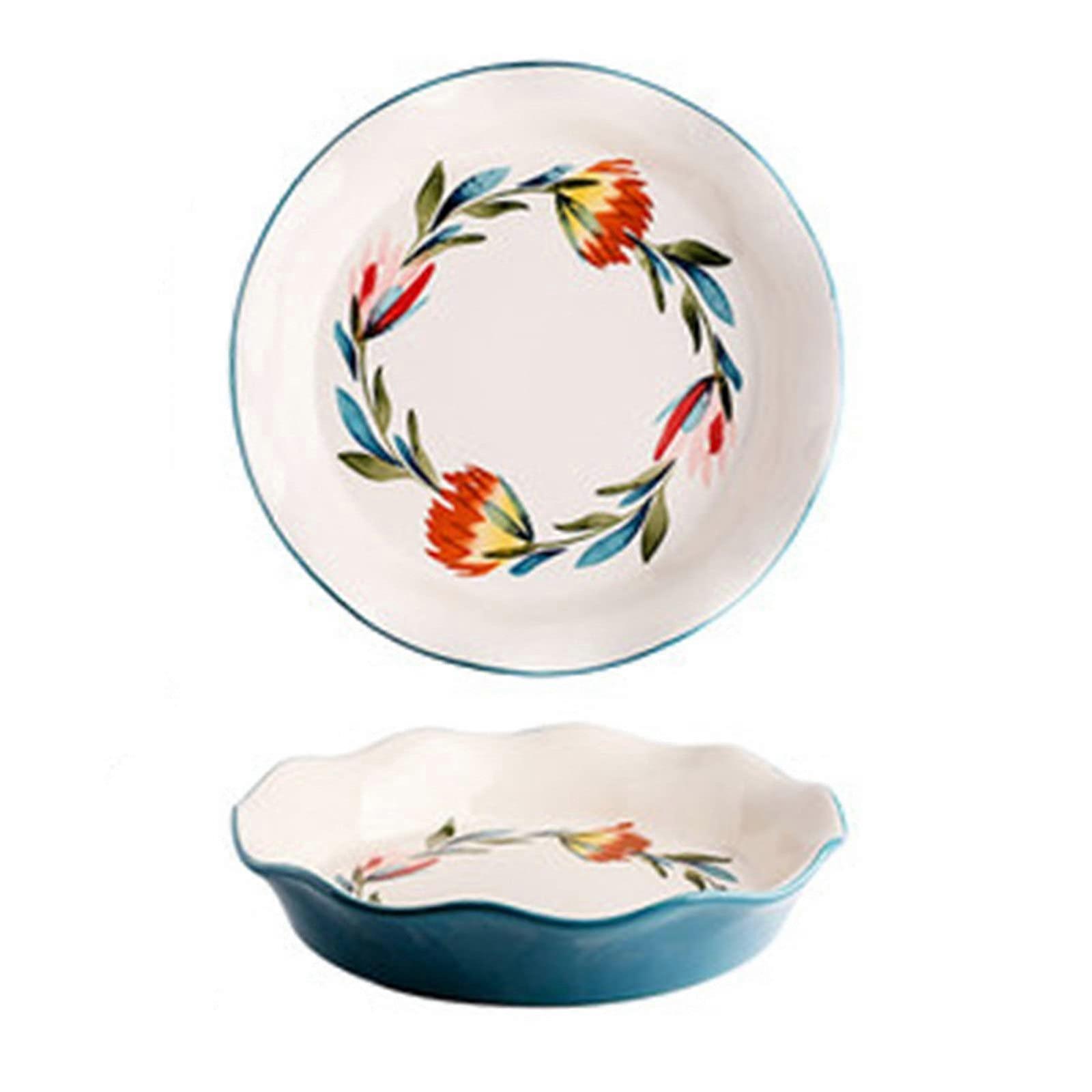 Large Ceramic Baking Dish, Rectangular Oven to Table Pan for Lasagna, Pasta, 27.5x5.3cm