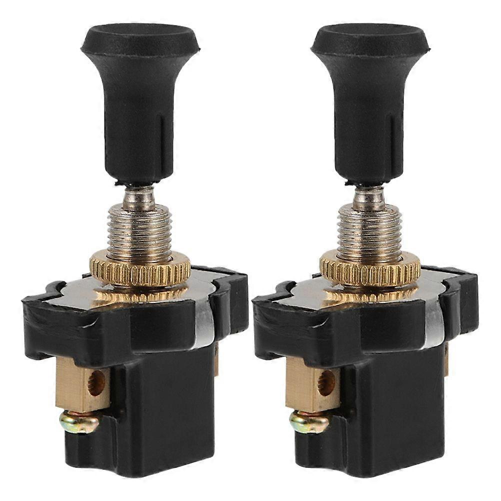 2pcs Headlight Switch Knob Universal 12V 24V   Single Pull Switch for Engine Motor for Truck Modification, Auto Pull Switch Light Fixture
