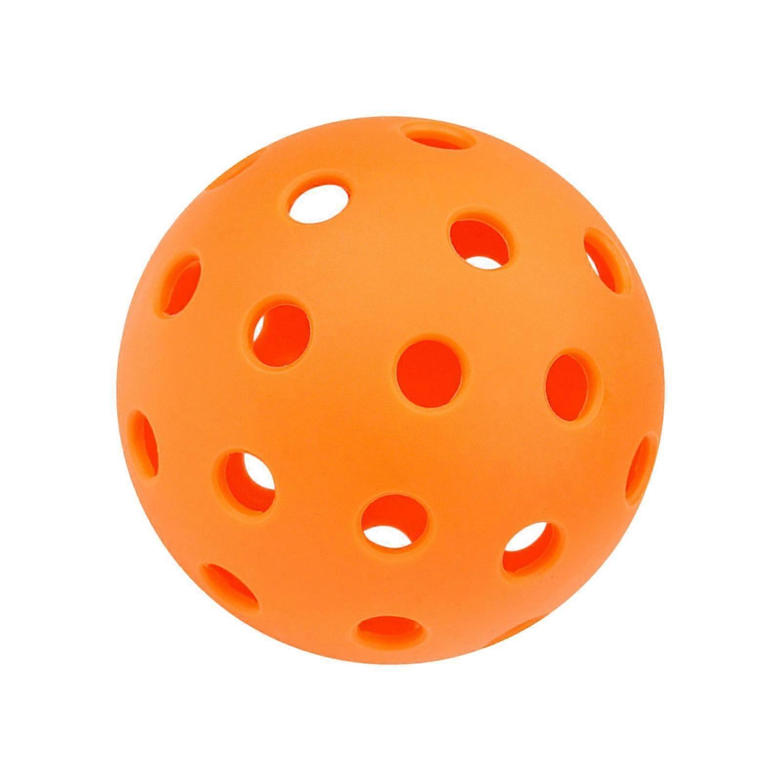 Outdoor Pickleballs 40 Hole Durable  Elasticity Balls for Training with Enhanced Spin Control Orange