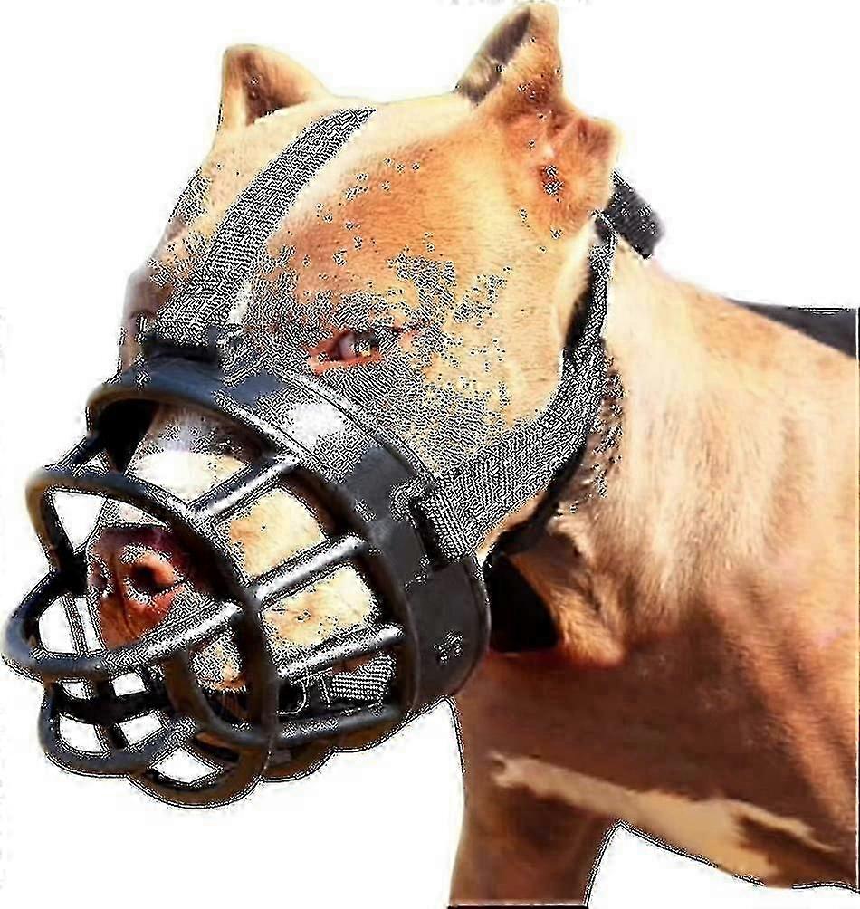 Comfortable Dog Muzzle with Secure Fit Prevents Biting, Chewing, and Barking Effectively