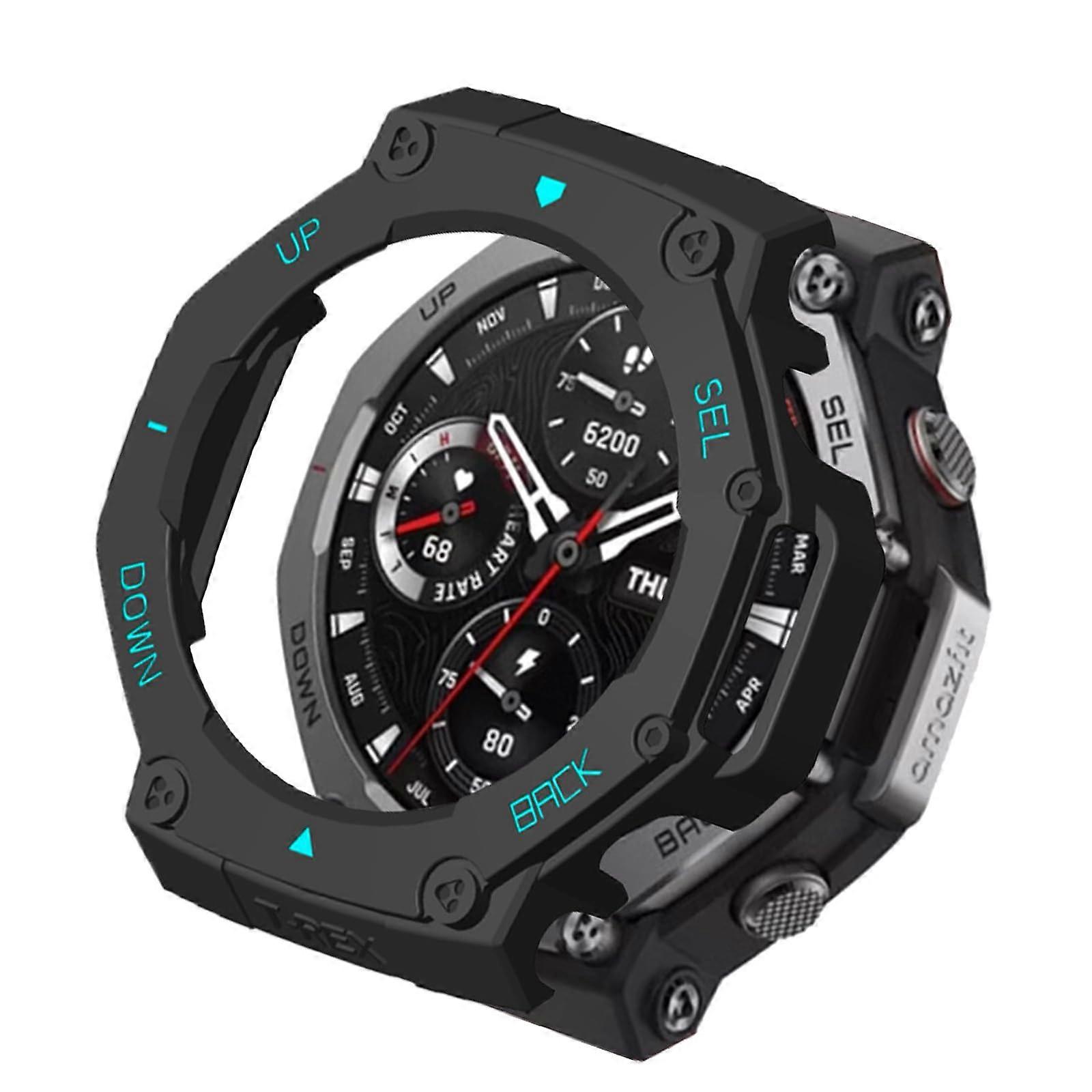 Shockproof Scratch Resistant Protective Case Cover Blue for Amazfit TRex 3 Pro 48mm