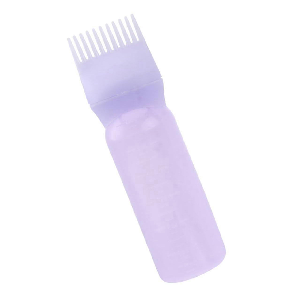 Hair Dye Applicator Bottle with Comb Tip for Precise Root Application, Reusable Plastic