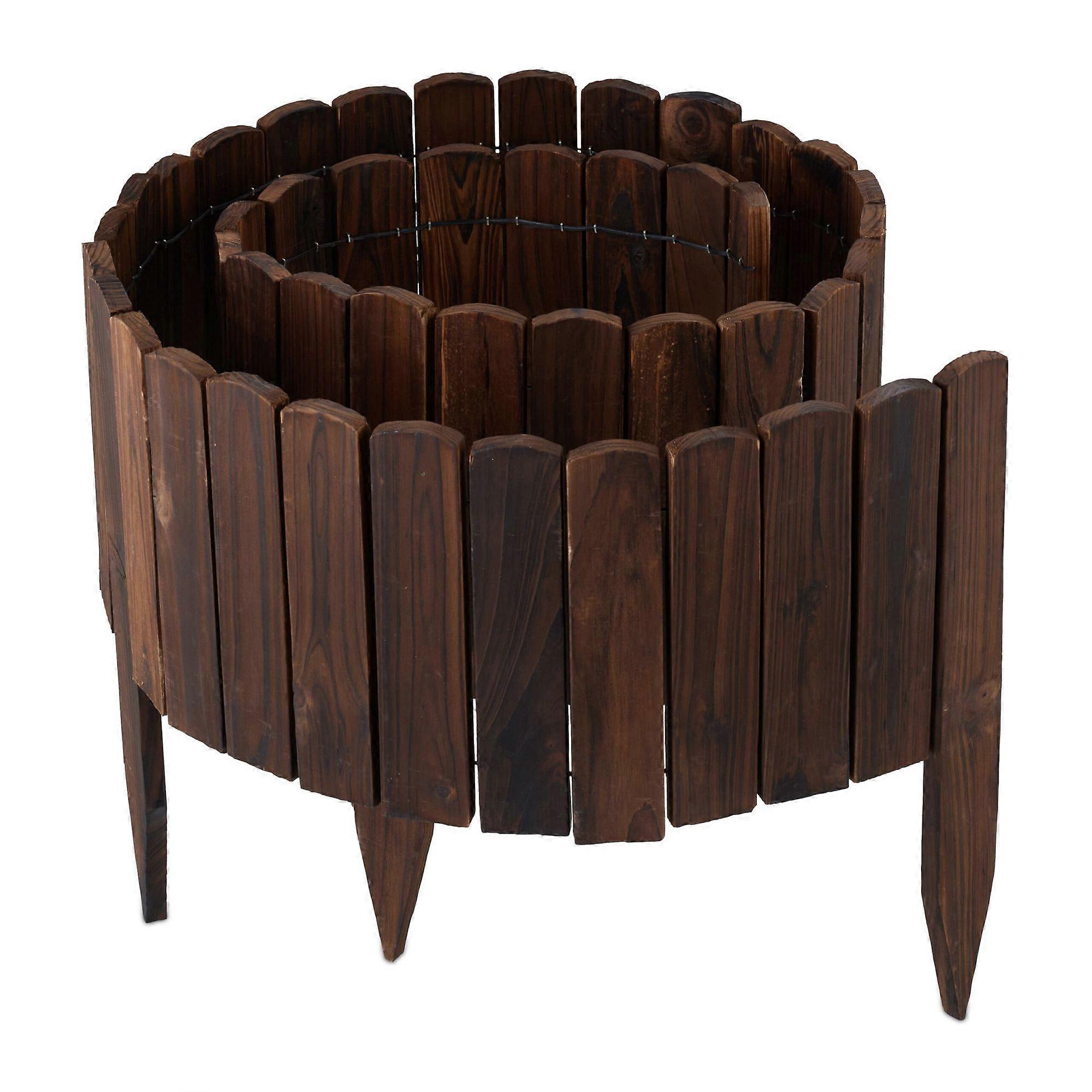 Wooden stain edging, flexible