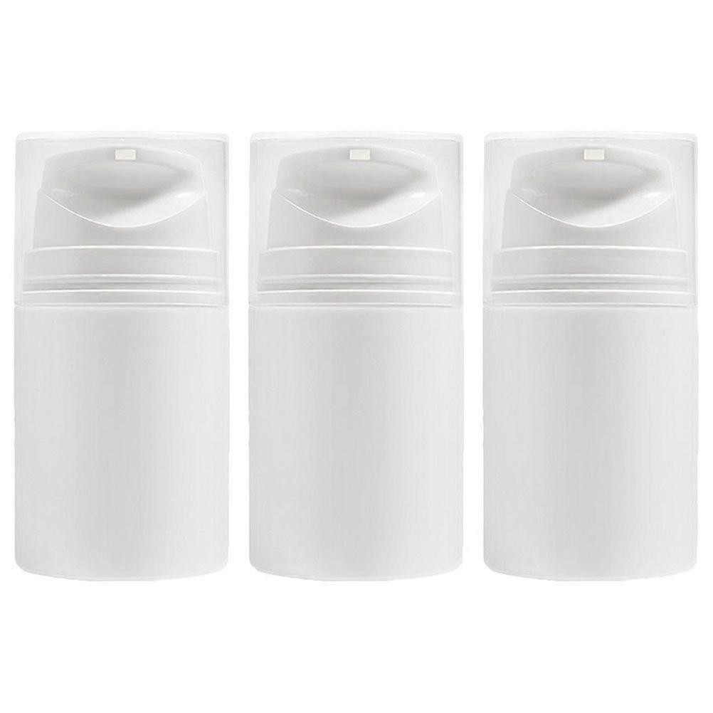 3pcs Empty Airless Pump Bottles Refillable Plastic Vacuum Pump Press Bottles