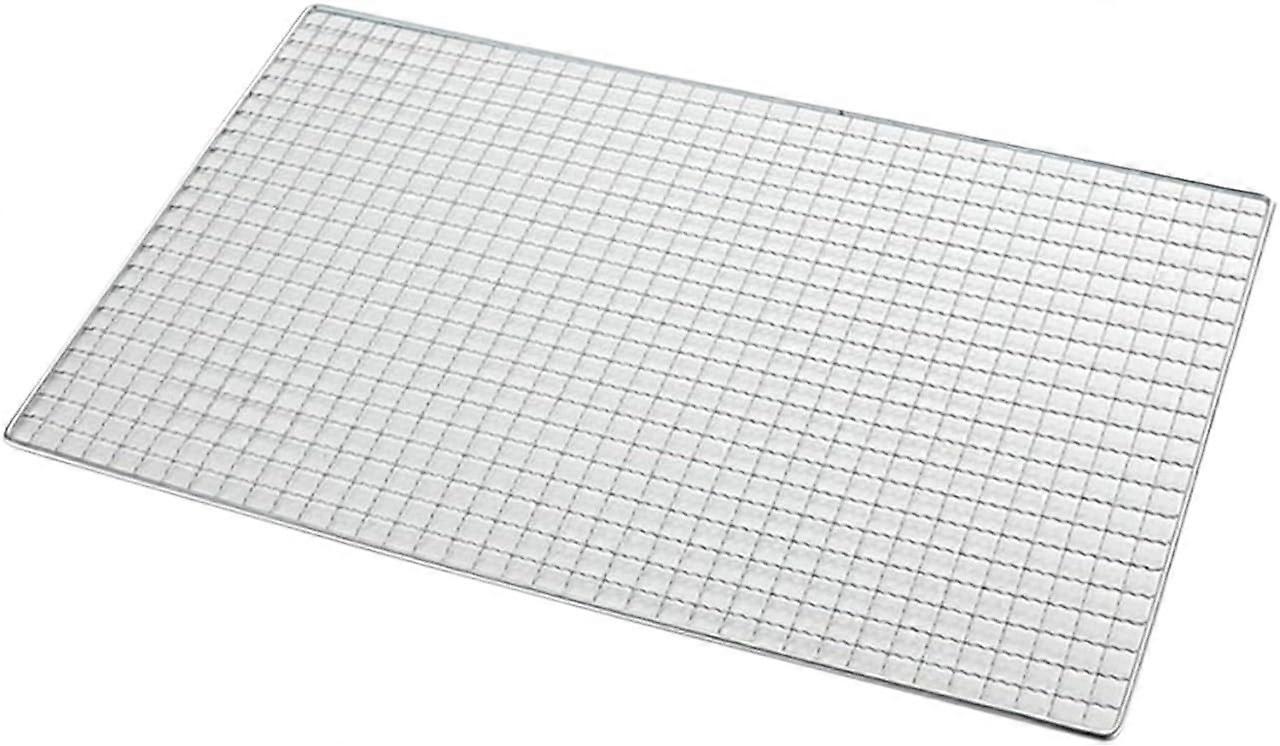 Galvanized Iron BBQ Grill Mesh 45x30cm with Even Heat Distribution and Easy Clean Surface
