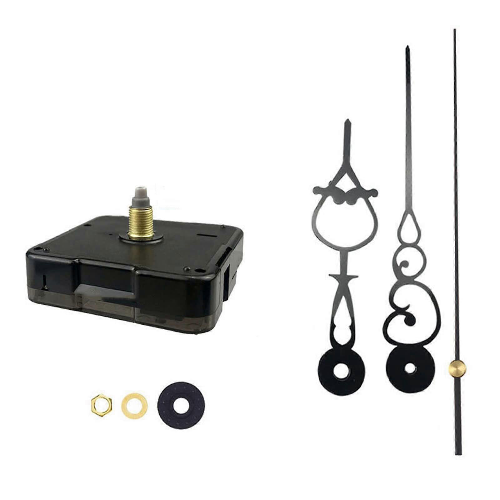 Quartz Clock Movement Mechanism for DIY Wall Clock , Black Replacement Parts