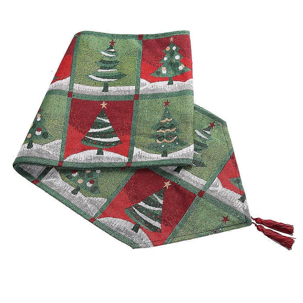 Festive Table Runner Table Flag For Christmas Day Table Decorations Multi Table Surface 1Pcs