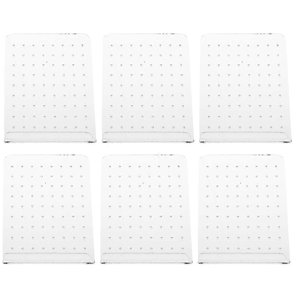 Earring Display Stand for Displaying 6Pcs Transparent Acrylic Ear Studs Rack