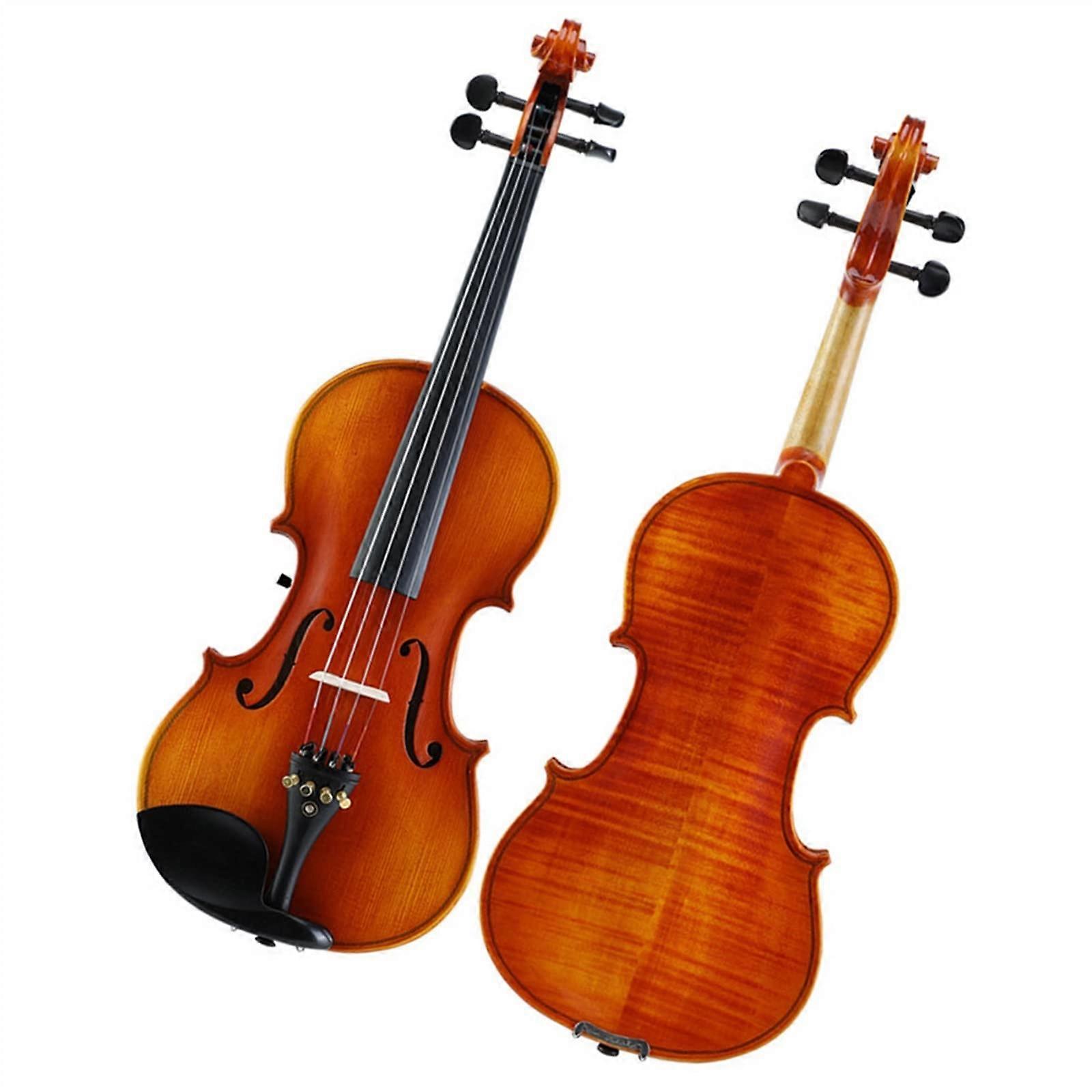1/8 Size Student Violin Handmade Beginner Violin with Balanced Tone and Stable Learning Setup