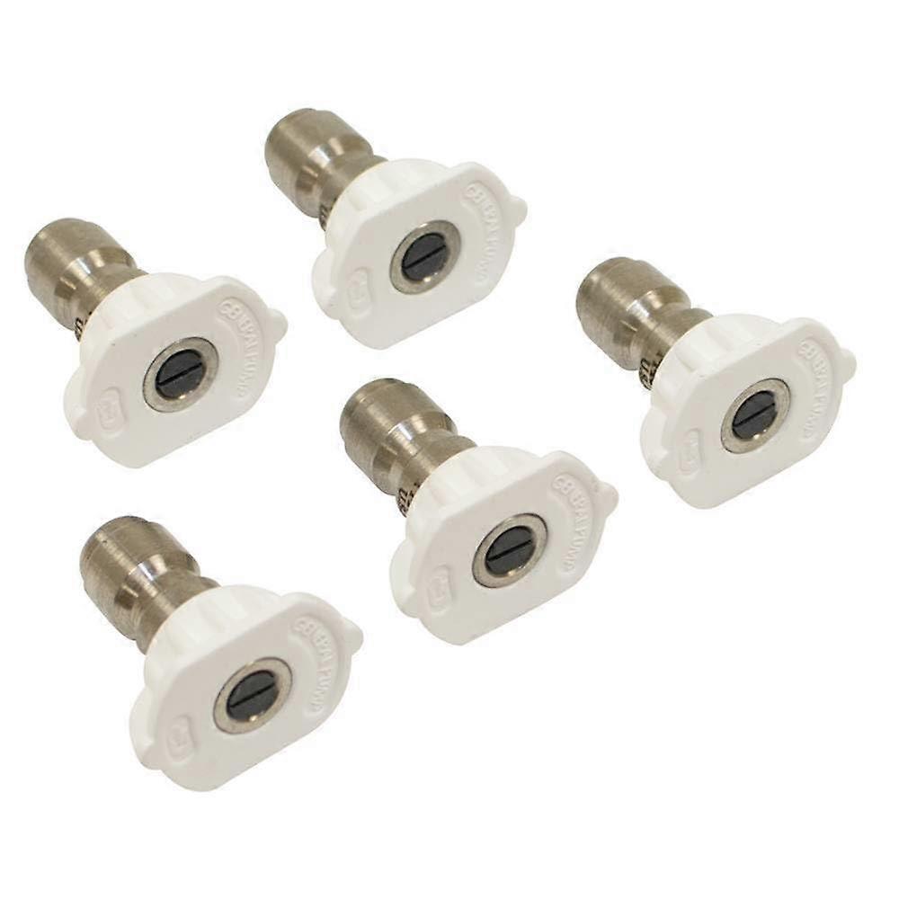 Pressure Washer Nozzle Tips 3.5 Size White 5 Pack Compatible with General Pump