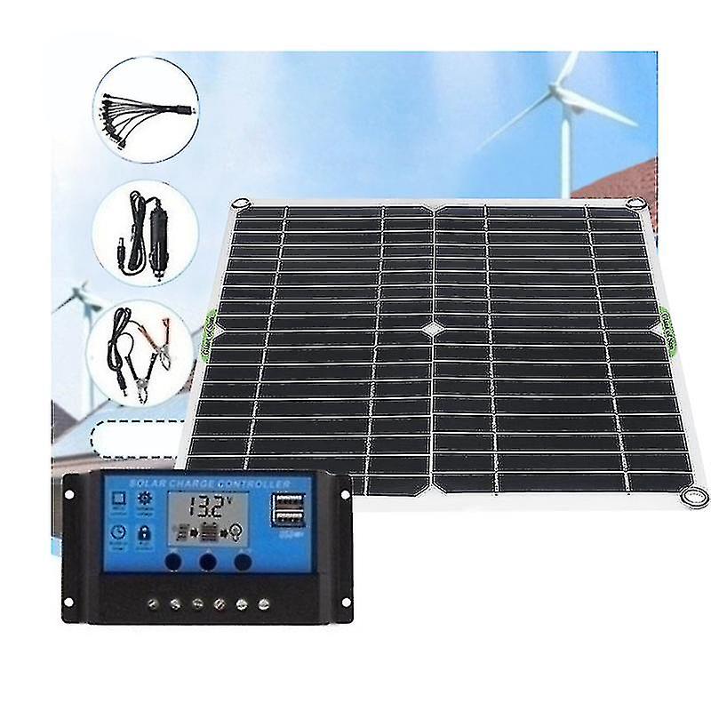 Waterproof And Snowproof Polysilicon 20w 5v/12v Dual Output Usb Solar Panel Kit