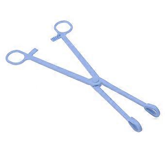 Hagedissenpoepklem, plastic klem voor schoonmaakdoeleinden, 3 stuks, lichtblauwe kleur.