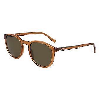 Okulary przeciwsłoneczne LACOSTE L916S N 210 PRZEZROCZYSTE BRĄZOWE 50/21/145 UNISEX