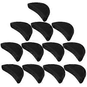 Inserti regolabili per la punta delle scarpe, ideali per scarpe troppo grandi, 6 paia riutilizzabili, colore nero.