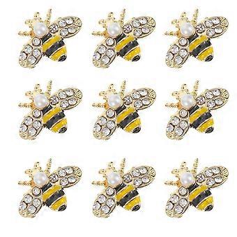 20 sztuk Alloy Bee Shape Nail Charm 3D Nail Art Decoration Alloy DIY Ozdoby do paznokci