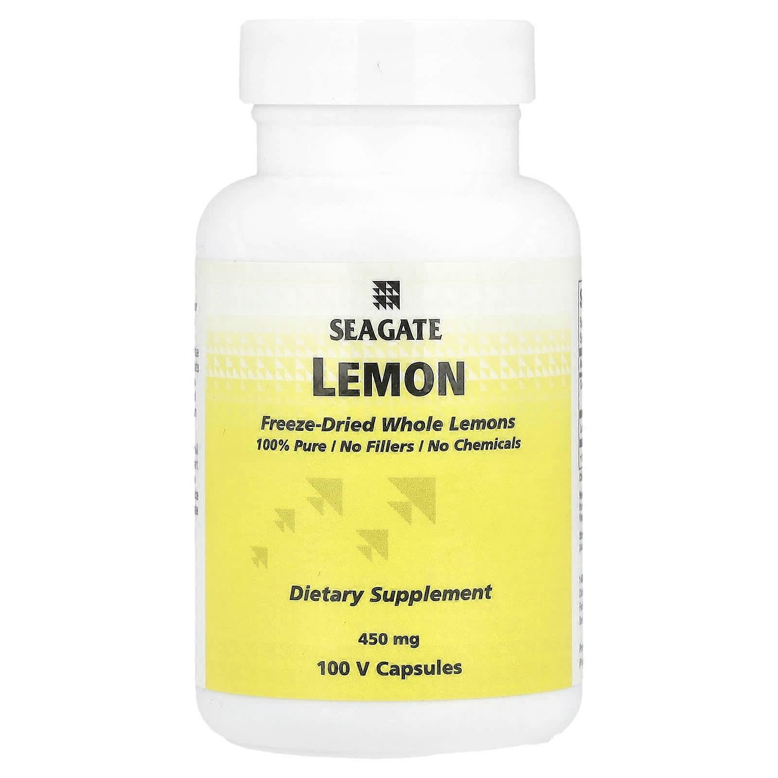 Seagate, Lemon, 450 mg, 100 V Capsules